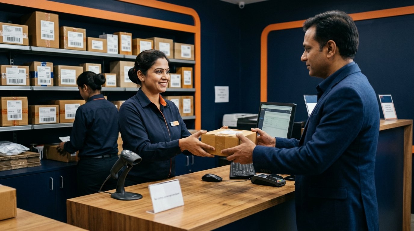 Express Parcel Handover and Courier Handling
