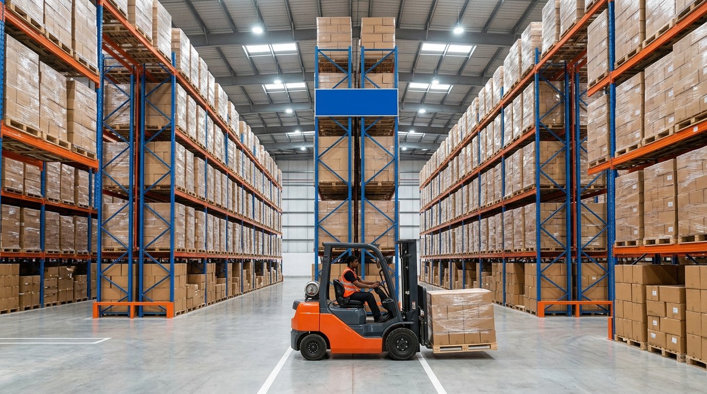RAJ Modern Pallet Racked Warehouse Interior